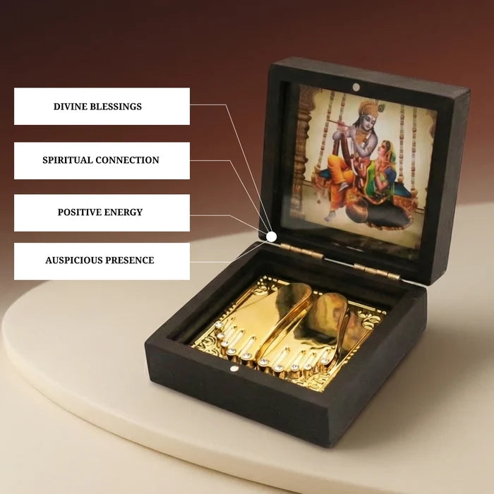 CHARAN PADUKA FOR LORD KRISHNA - view 4
