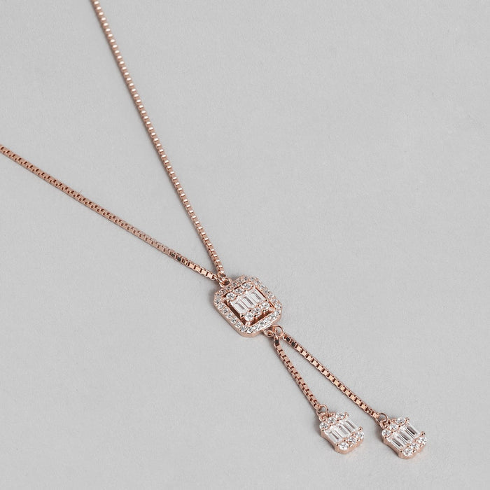 Cherished Luminance Rose Gold Plated 925 Sterling Silver Jewelry Set