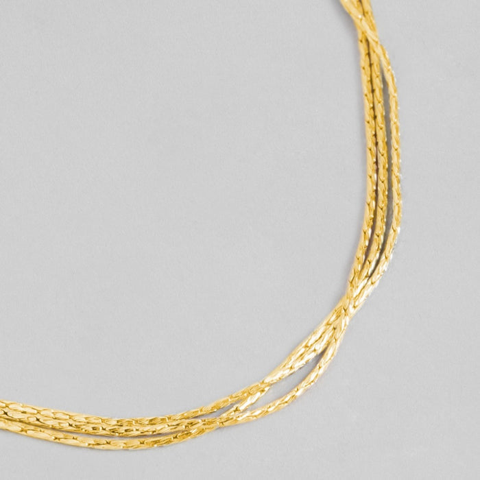 Chic 925 Sterling Silver Gold Plated Bracelet