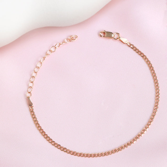 Chic 925 Sterling Silver Link Chain Bracelet