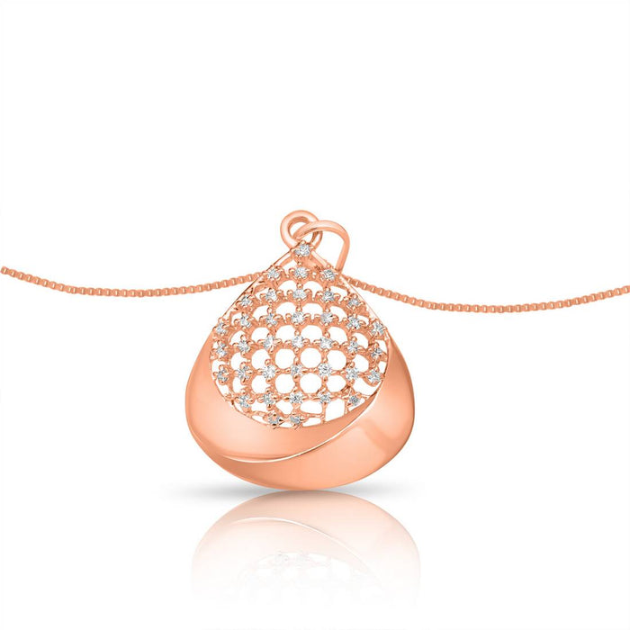 Chic Ensemble Rose Gold Plated 925 Sterling Silver Jewelry Set