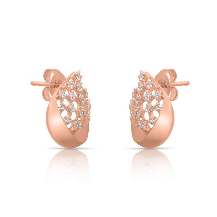 Chic Ensemble Rose Gold Plated 925 Sterling Silver Jewelry Set