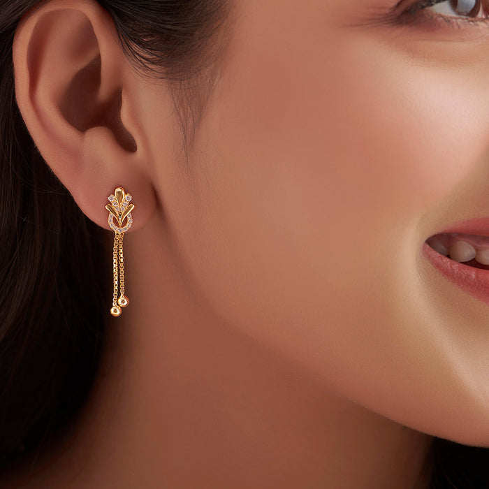 Chic Glitter Gold-Plated 925 Sterling Silver Drop Earrings Gift Hamper