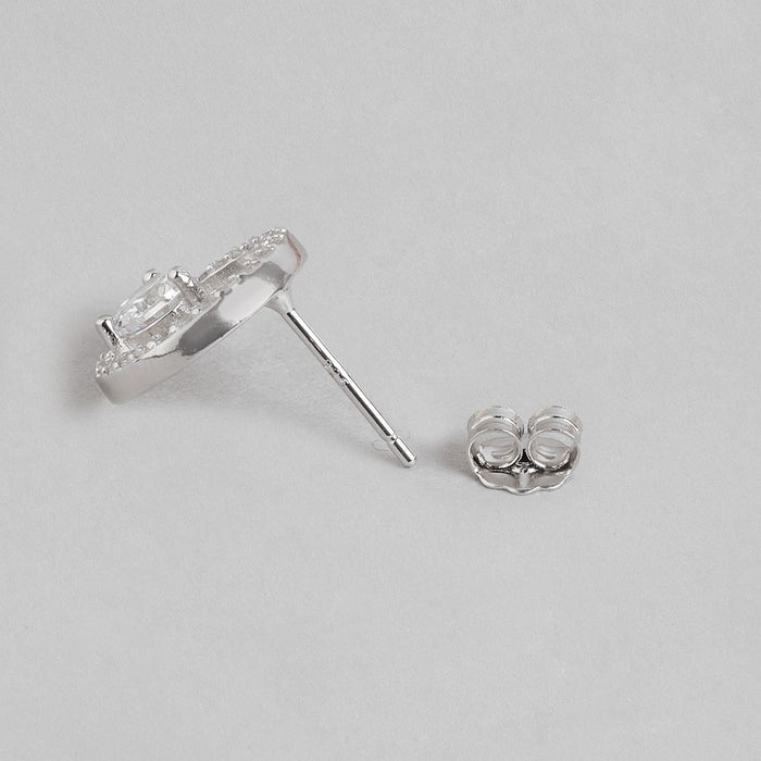 Circle of Brilliance Rhodium-Plated CZ 925 Sterling Silver Jewelry Set