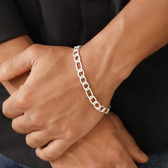 Classic 925 Sterling Silver Men's Bracelet