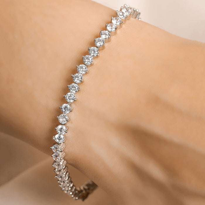 Classic CZ 925 Silver Bracelet