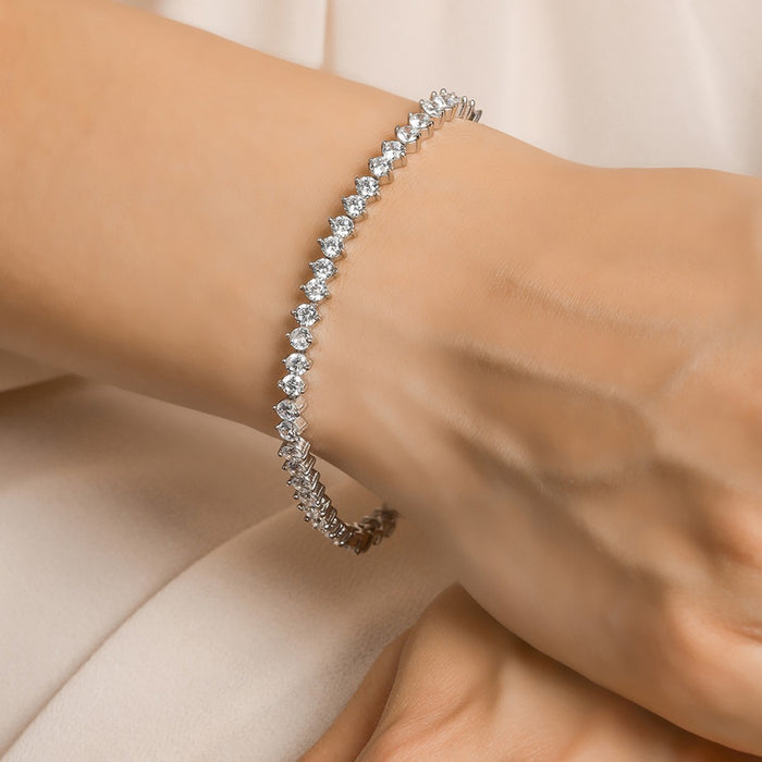 Classic CZ 925 Silver Bracelet