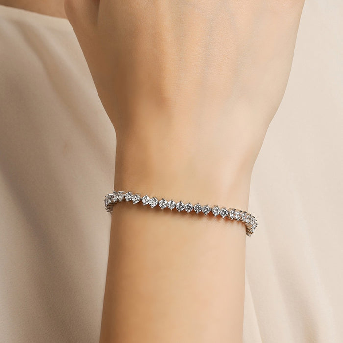Classic CZ 925 Silver Bracelet