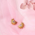 Classic CZ Gold Plated 925 Sterling Silver Studs