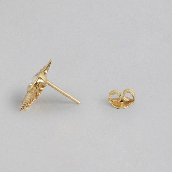 Classic CZ Gold Plated 925 Sterling Silver Studs