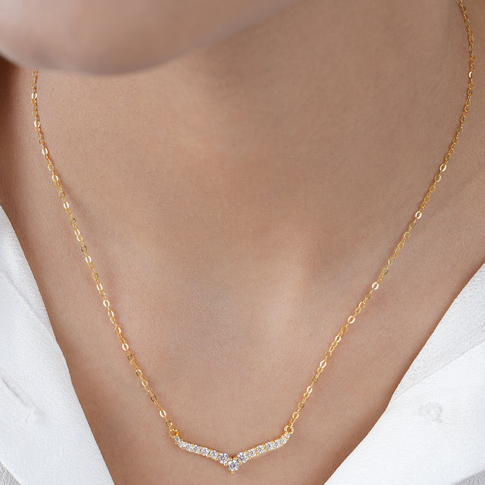 Classic Elegance Gold Plated 925 Sterling Silver Necklace