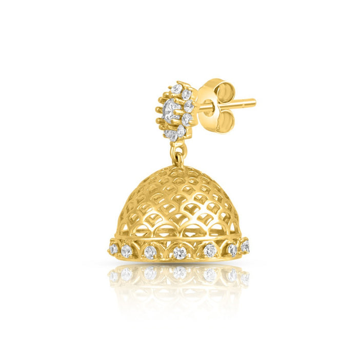 Classic Gold Plated 925 Sterling Silver Earrings