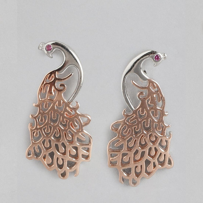 Classic Peacock Rose Gold Plated 925 Sterling Silver Jewellery Sets