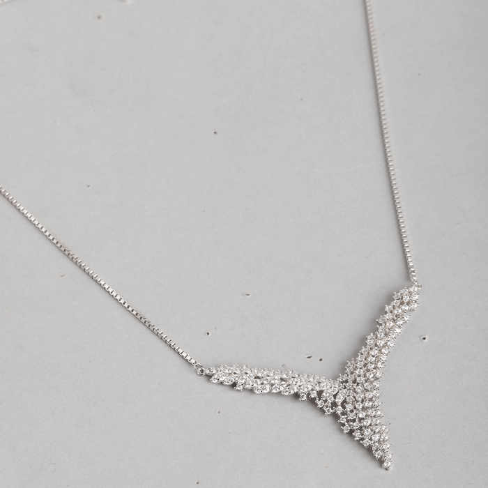 Classic Rhinestone 925 Silver Jewellery Set