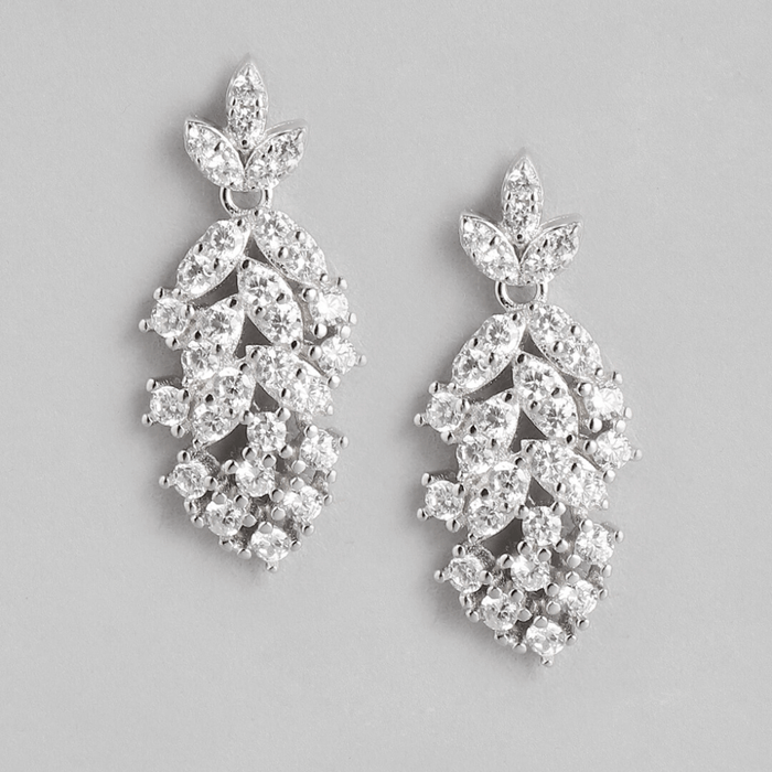 Classic Rhinestone 925 Silver Jewellery Set