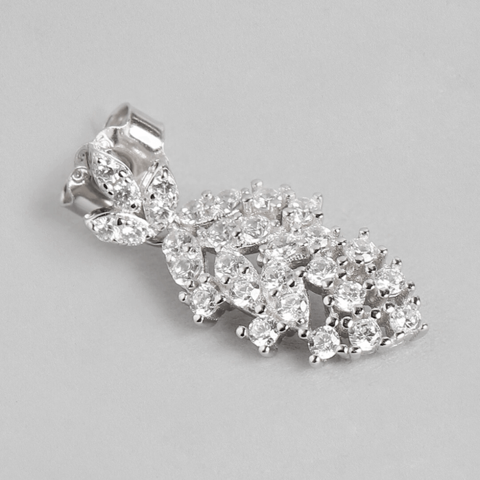 Classic Rhinestone 925 Silver Jewellery Set