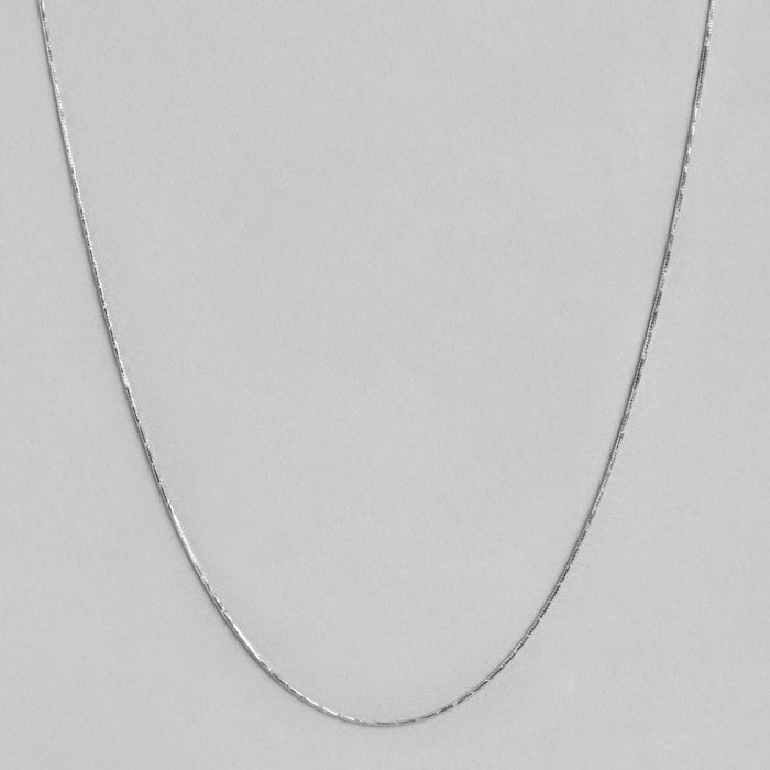 Classic Rhodium Plated 925 Sterling Silver Chain