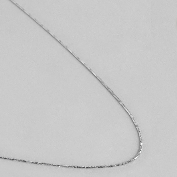 Classic Rhodium Plated 925 Sterling Silver Chain
