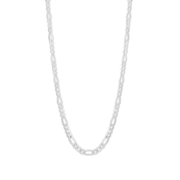 Classic Rhodium Plated 925 Sterling Silver Men's Chain