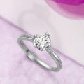 Classic Solitaire 925 Silver Ring (Adjustable)