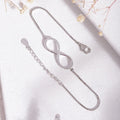 Classic Zircon Infinity 925 Silver Bracelet