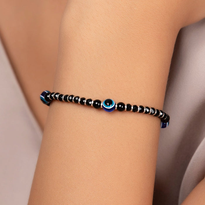 Classy Evil Eye 925 Sterling Silver Bracelet