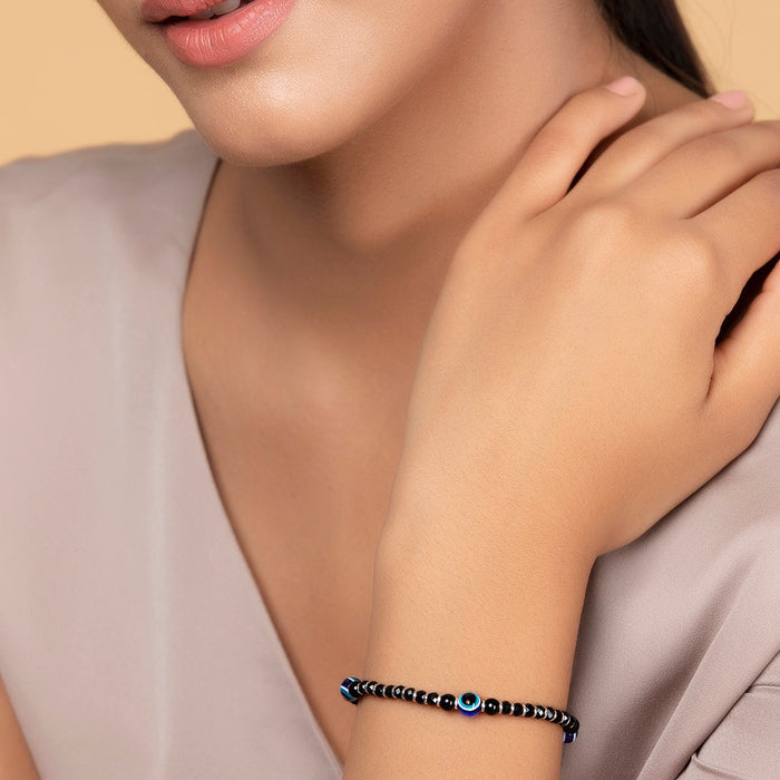 Classy Evil Eye 925 Sterling Silver Bracelet