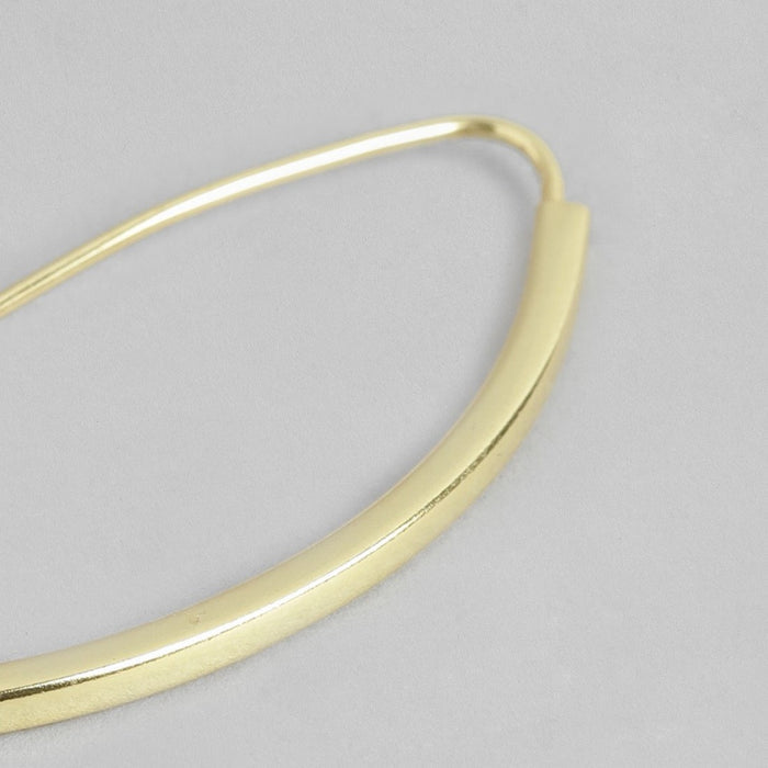Classy Gold Plated 925 Sterling Silver Drop Earrings