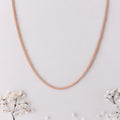 Classy Rose Gold Plated 925 Sterling Silver Box Chain for Him