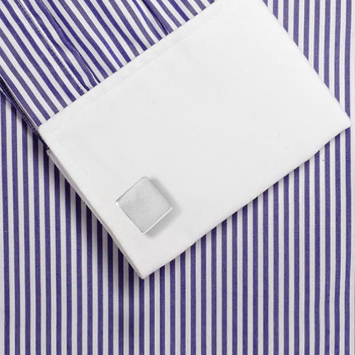 Classy Square 925 Sterling Silver Cufflinks for Men