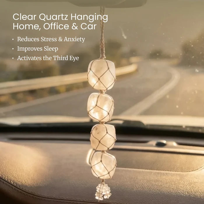 Clear Quartz Hanging Home, Office & Car - view 5