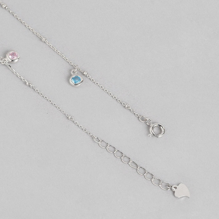 Color Drops 925 Sterling Silver Anklet