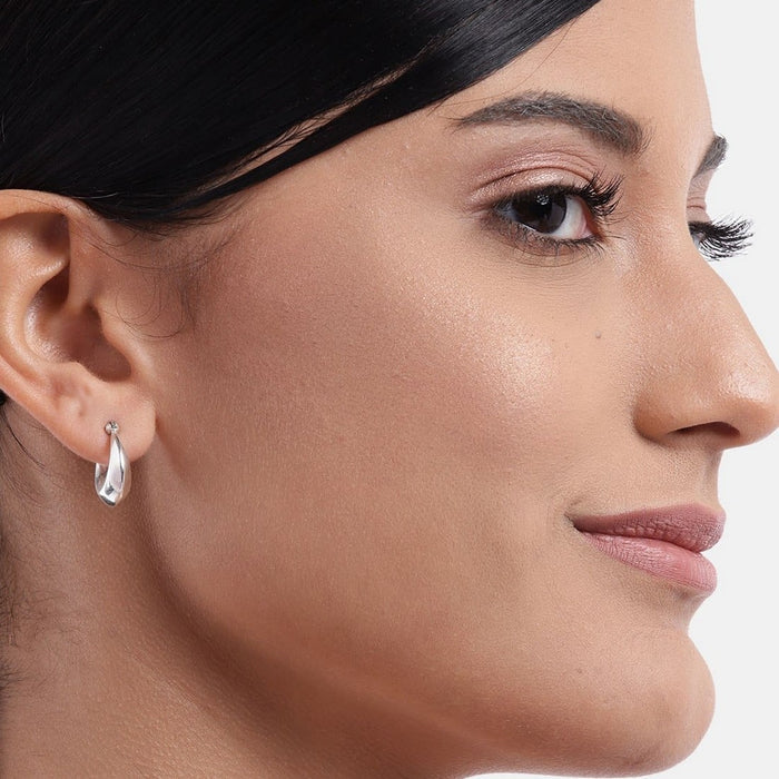 Crescent Moon  925 Sterling Silver Earrings