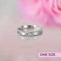 925 Sterling Silver Cross CZ Studded Rhodium Plated 925 Sterling Silver Ring For Him (Adjustable) for Women – Zavya