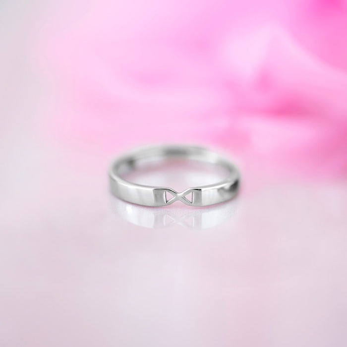 Cross Lock 925 Sterling Silver Ring For Him (Adjustable)