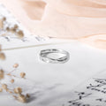 925 Sterling Silver Crossed Paths Silver Ring for Men for Women – Zavya