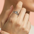 Crown CZ  925 Sterling Silver Ring for Women (Adjustable)
