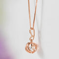 Crystal Rose Gold Plated 925 Sterling Silver CZ Necklace