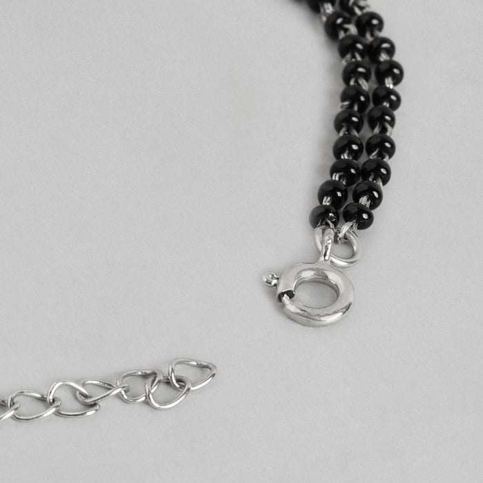 Cubic Zirconia 925 Silver Mangalsutra Bracelet