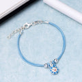 Cute Blue 925 Sterling Silver Girls Bracelet