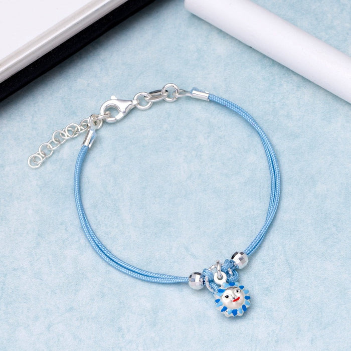 Cute Blue 925 Sterling Silver Girls Bracelet