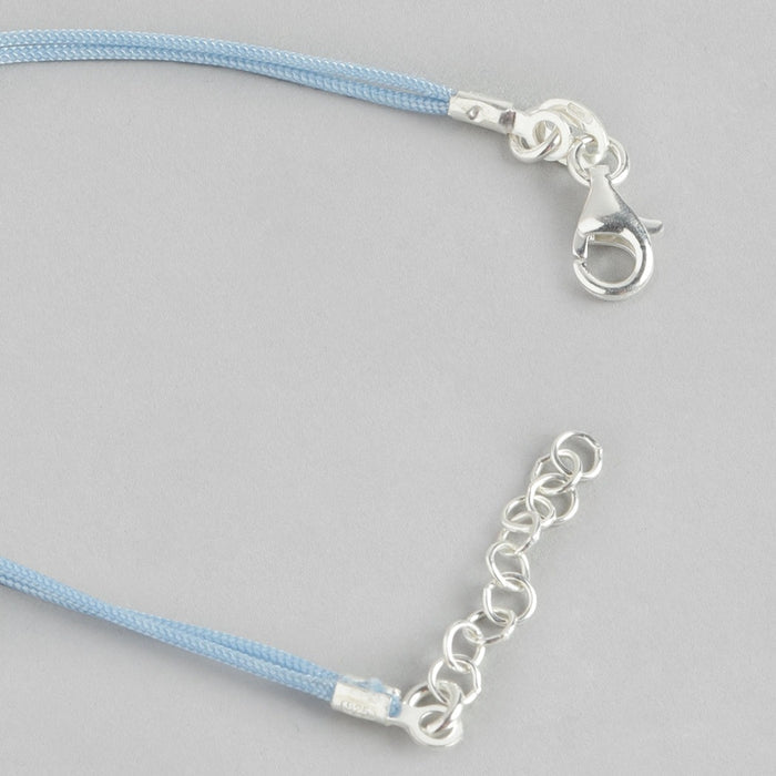Cute Blue 925 Sterling Silver Girls Bracelet