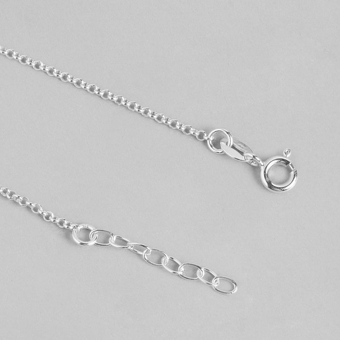 Cutest Butterfly Rhodium Plated 925 Sterling Silver Chained Anklet