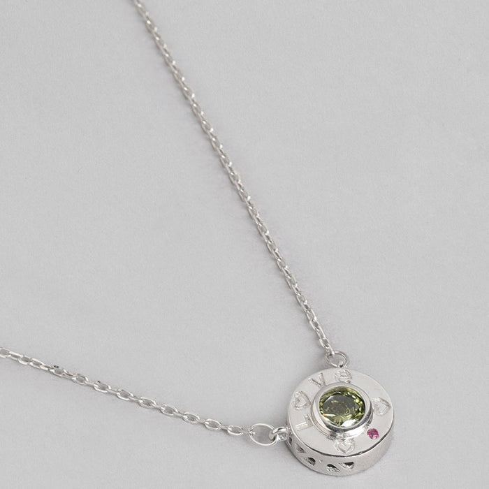 CZ Love 925 Sterling Silver Necklace