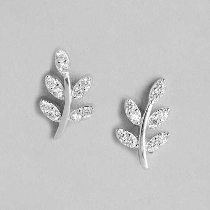 CZ Rhodium Plated 925 Sterling Silver Combo Earring Set