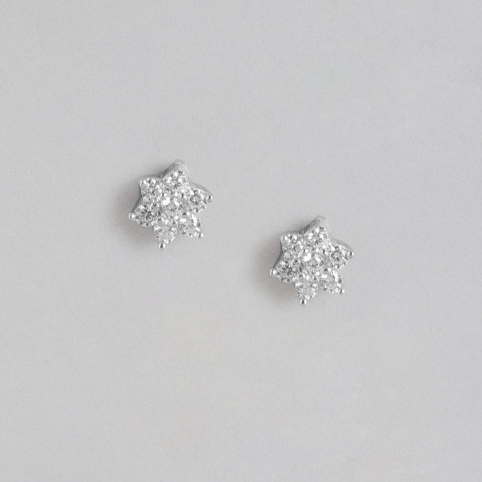 CZ Star 925 Sterling Silver Stud Earrings