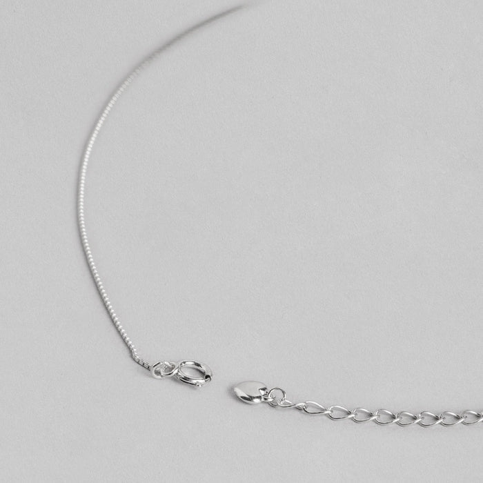 CZ Studded Twin Dolphin 925 Sterling Silver Necklace