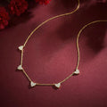 Dainty Heartline Gold Plated 925 Sterling Silver Necklace