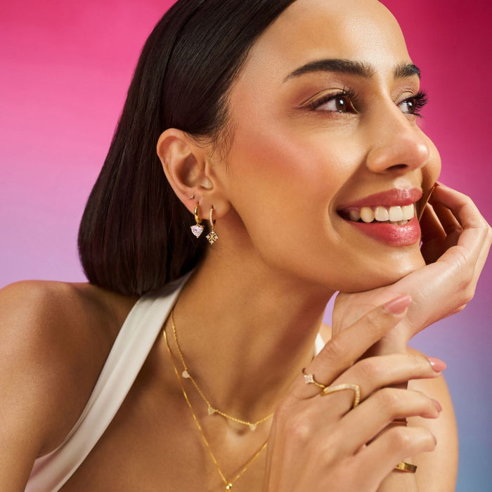 Dainty Heartline Gold Plated 925 Sterling Silver Necklace