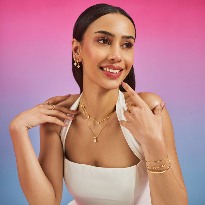 Dainty Heartline Gold Plated 925 Sterling Silver Necklace